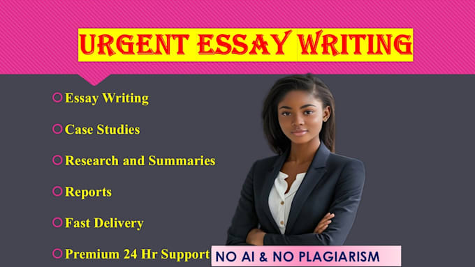 Gig Preview - Do urgent essay writing as an essay writer