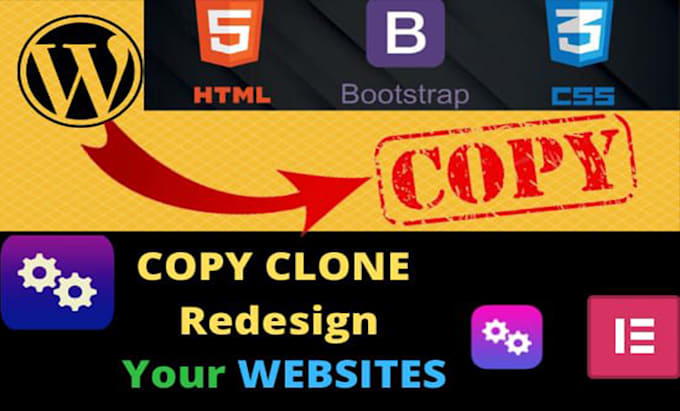 Gig Preview - Copy clone website in HTML CSS js bootstrap and wordpress