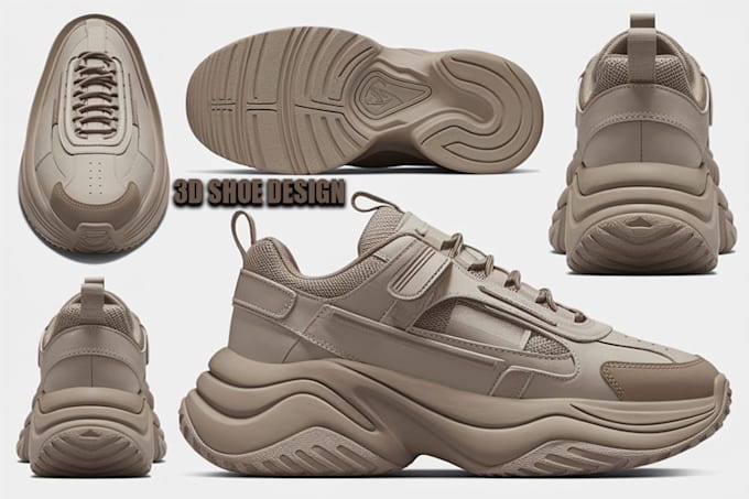 Gig Preview - Sketchup 3d shoe in blender 3d shoe sneaker for gaming or 3d footwear design