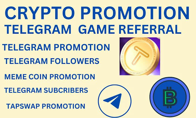 Gig Preview - Do crypto telegram promotion, memecoin, nft, token lunch, tapswap to real follow