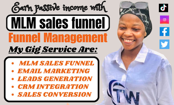 Gig Preview - Setup MLM sales funnel sales conversion and funnel management for your website