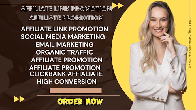 Gig Preview - Affiliate link promotion affiliate promotion clickbank affiliate prom0tion