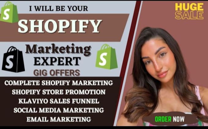 Gig Preview - Do shopify marketing, boost shopify sales, facebook ads, website promotion