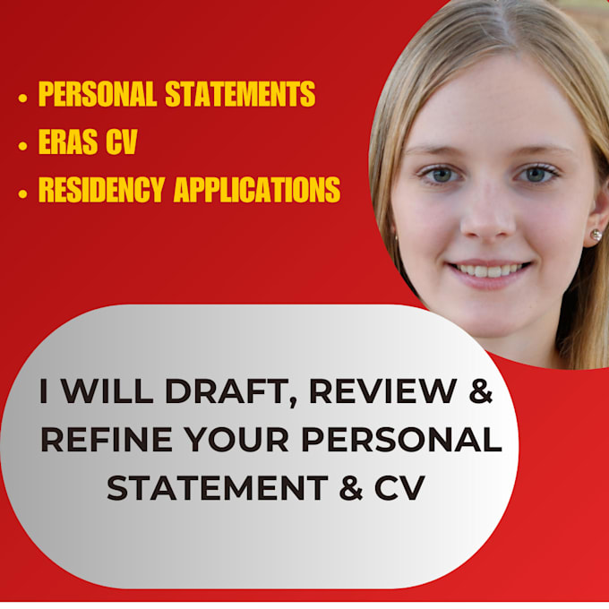 Gig Preview - Draft, edit and improve your personal statement and CV