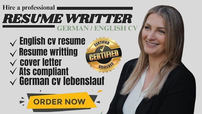 Bestseller - write and update german cv lebenslauf, english usa resume writing, cover letter