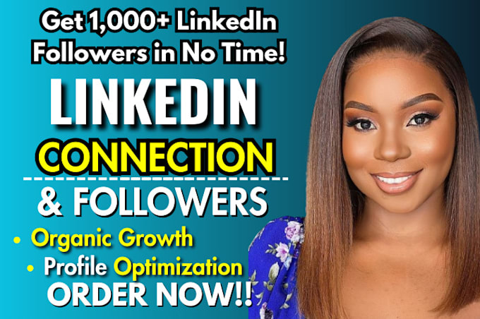 Gig Preview - Grow your linkedin connections and followers organically, social media manager