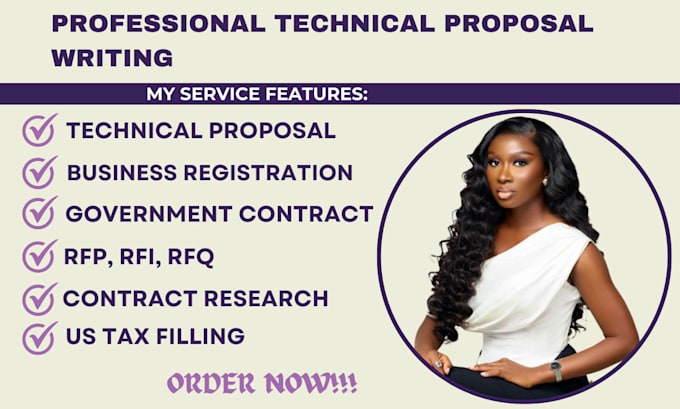 Gig Preview - Write a winning technical proposal in response to rfp for government contract