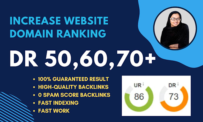 Gig Preview - Increase domain rating DR ahrefs domain trust authority and increase moz da