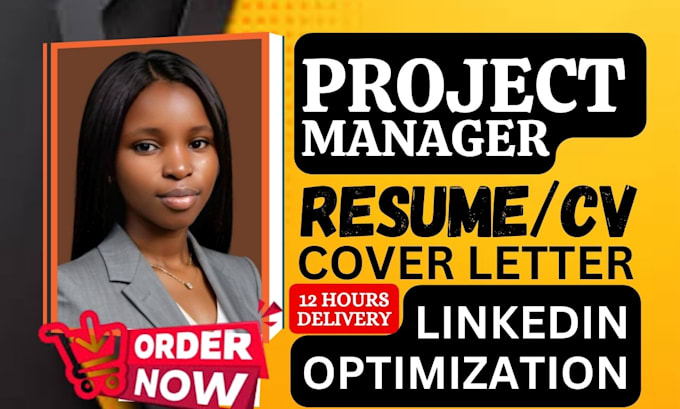 Gig Preview - Write project manager resume, project management  resume, scrum master resume