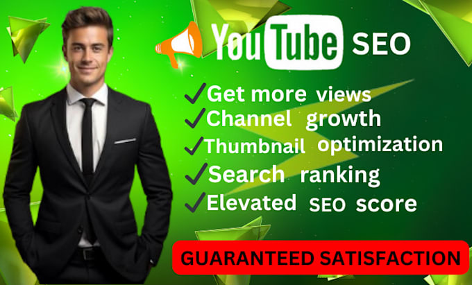 Gig Preview - Do best youtube video SEO expert and channel growth manager