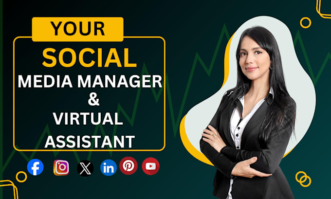 Gig Preview - Be your expert social media manager, content creator virtual assistant