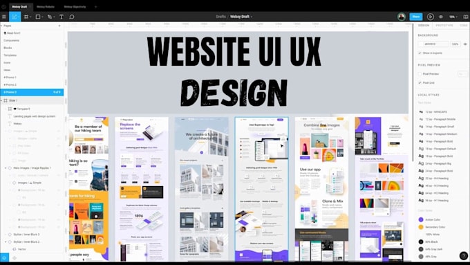 Bestseller - do figma ui ux design, website ui design, website mockup or mobile app ui design