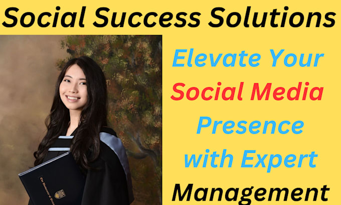 Gig Preview - Be your social media manager and social media marketing content creator