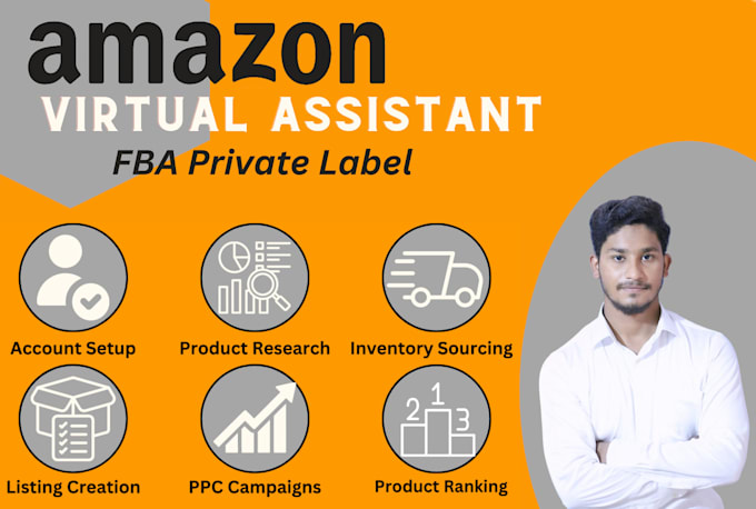 Gig Preview - Be your amazon virtual assistant, set up amazon seller account