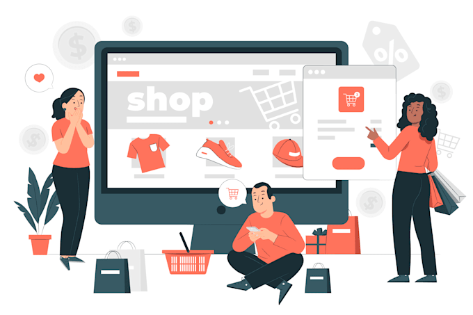 Gig Preview - Create ecommerce website using woocommerce online store