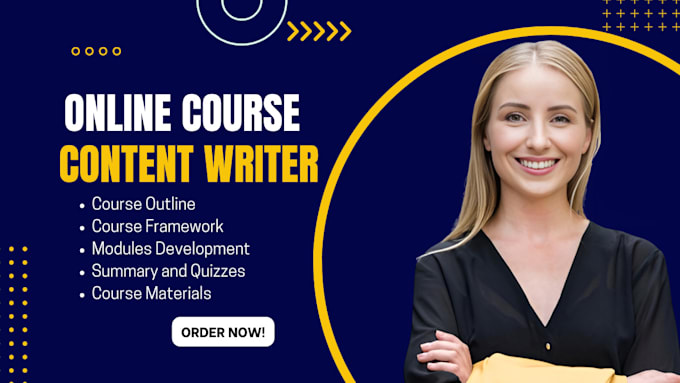 Gig Preview - Develop online course content, workbook design, course upload on any lms