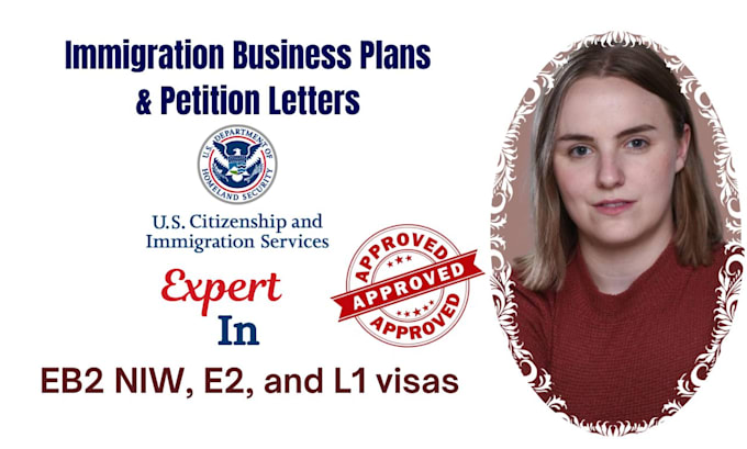 Gig Preview - Write business plan petition letter for eb2 niw e2 l1 visa