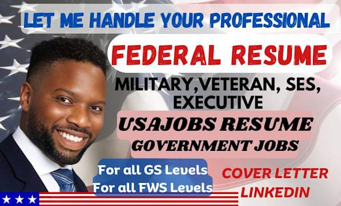 Gig Preview - Write federal resume, ksa response, and executive resume for usajobs in 24hrs