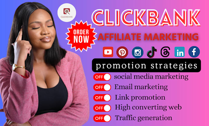 Bestseller - clickbank affiliate link promotion create clickbank website affiliate marketing