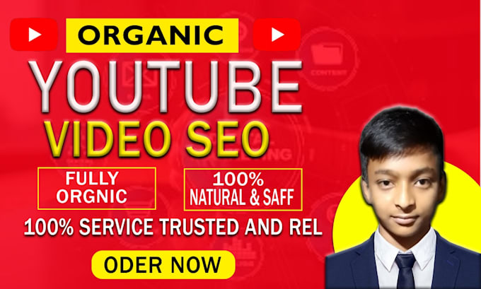 Gig Preview - Be youtube channel and video SEO specialist