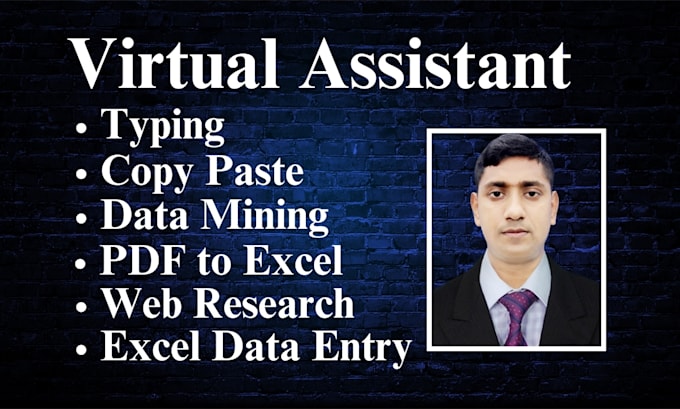 Gig Preview - Do data entry, web research, data mining, copy paste