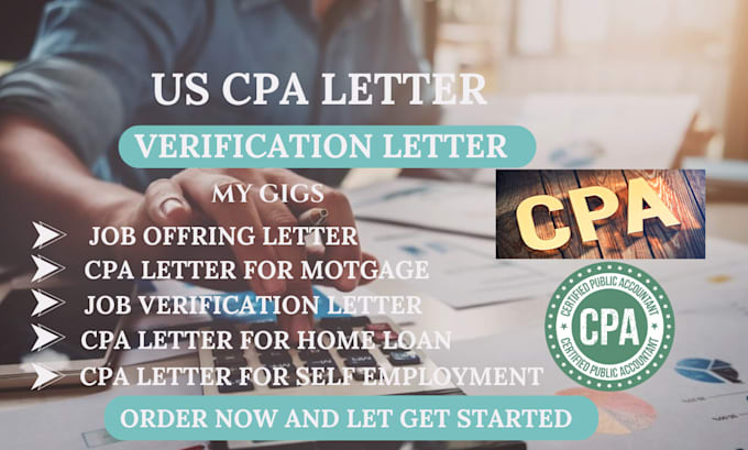 Gig Preview - Write a US CPA comfort letter,financial statement, mortgage letter independent