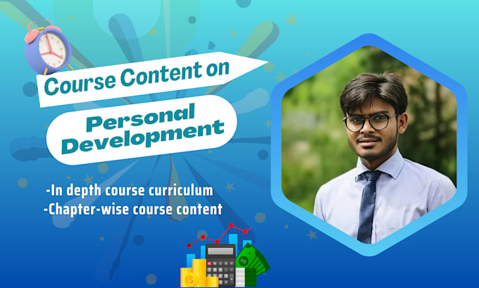 Gig Preview - Write online course content on personal development topics