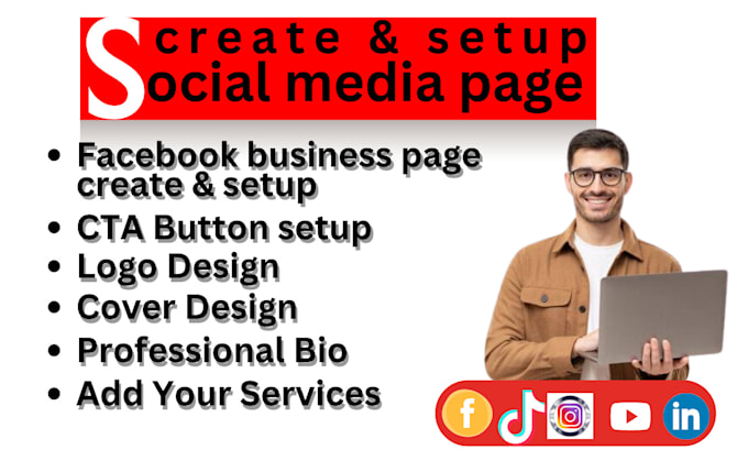 Gig Preview - Create and setup facebook business page,