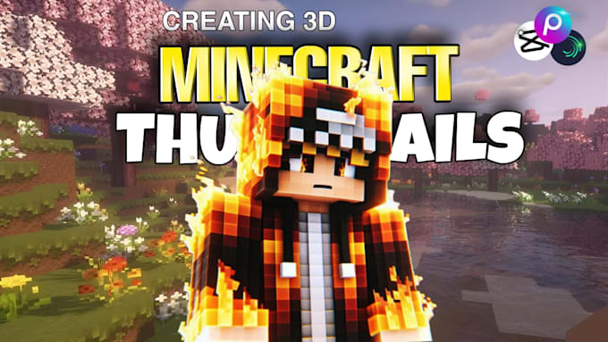 Gig Preview - Design high quality minecraft thumbnails for youtube