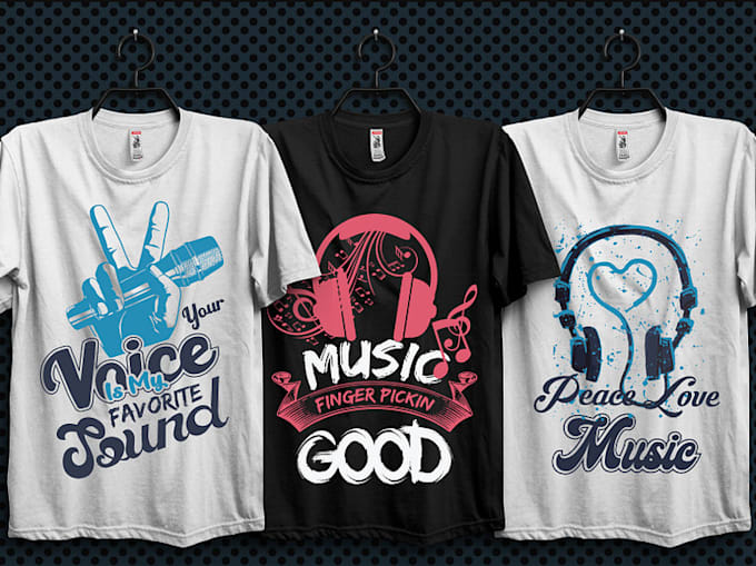 Gig Preview - Make premium original dj music t shirt design any style