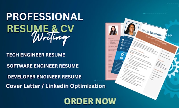 Gig Preview - Write ats engineering resume, tech resume, software developer resume writing