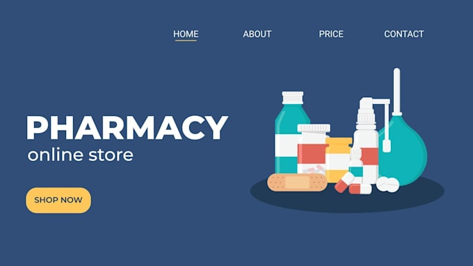 Gig Preview - Professional pharmacy website design and development for your medical business