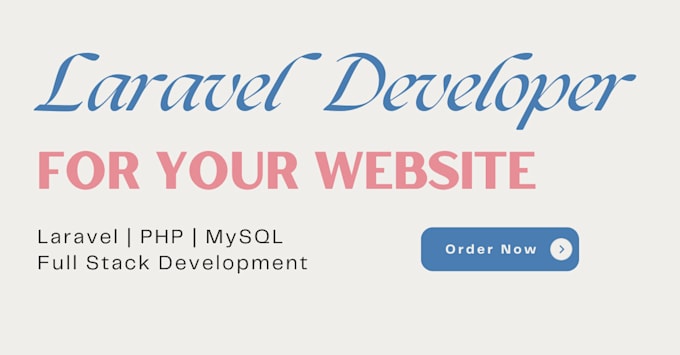 Bestseller - be your PHP and laravel developer for custom websites