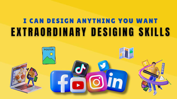Gig Preview - Experienced graphic designer for posters, brochures, and instagram posts