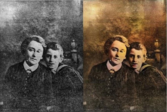 Bestseller - restore and repair old photos, as well as colorize them