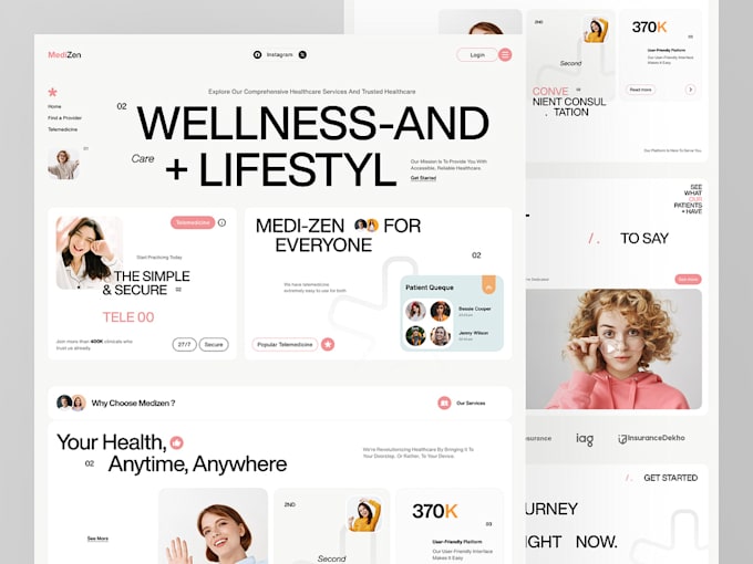 Bestseller - design medical and healthcare website