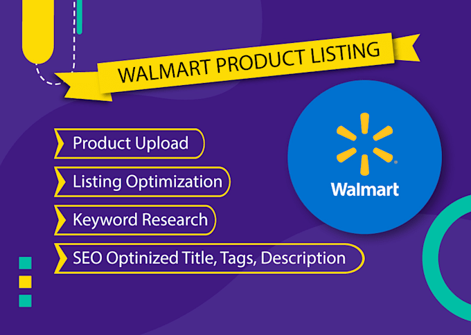 Gig Preview - Product upload and SEO listing optimization for walmart