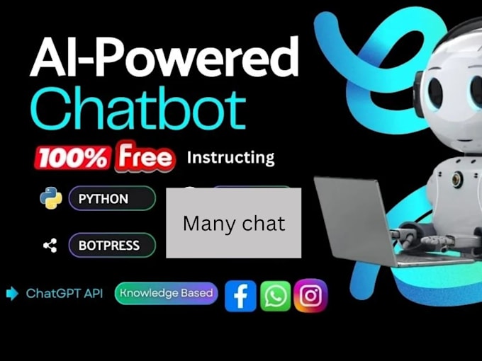 Gig Preview - Design a chatbot with manychat for messenger and website