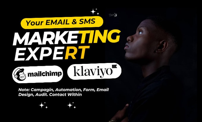 Gig Preview - Klaviyo email SMS marketing mailchimp expert figma flows campaign omnisend audit