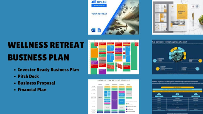 Gig Preview - Design wellness retreat business plan for UK USA ca retreat business