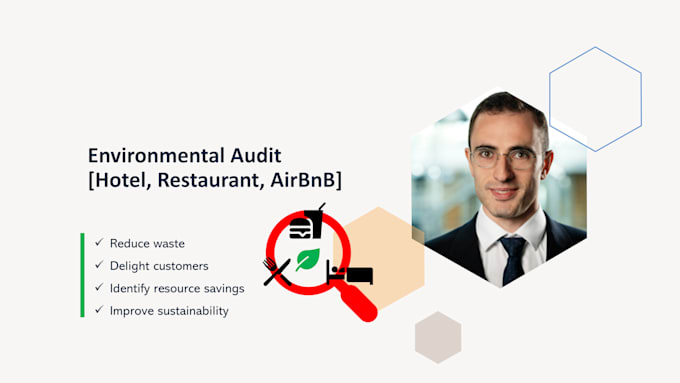 Gig Preview - Conduct an environmental audit for your hotel restaurant airbnb in germany