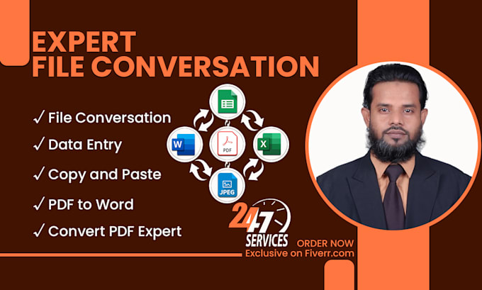 Gig Preview - Do expert file conversation from convert pdf and more