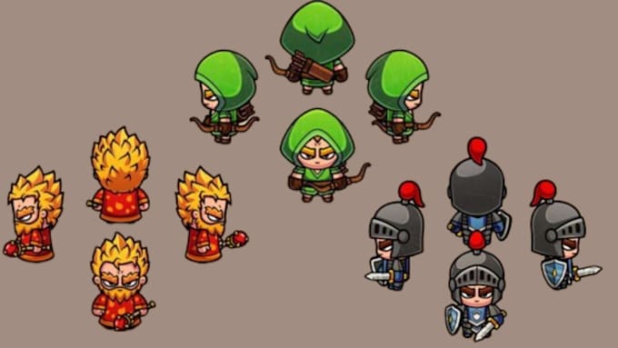 Gig Preview - Design pixel art, pixel character, pixel poke mon character, pixel anime