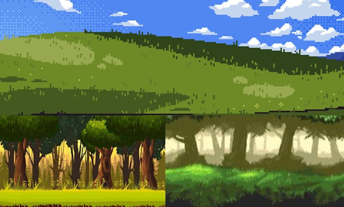 Gig Preview - Create pixel art character nft 8 16 bit background sprite for animation and game