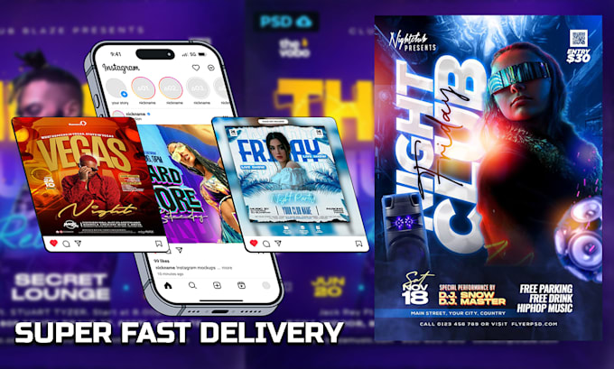 Gig Preview - Design club flyer, party flyer, sports flyer or event flyer