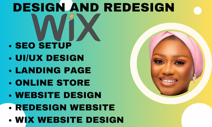 Gig Preview - Create wix website design, redesign your wix website for your business