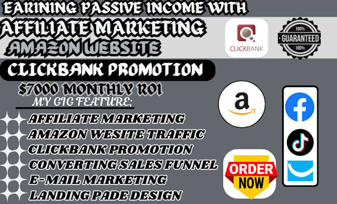 Gig Preview - Boost amazon affiliate sales clickbank affiliate marketing link promotion