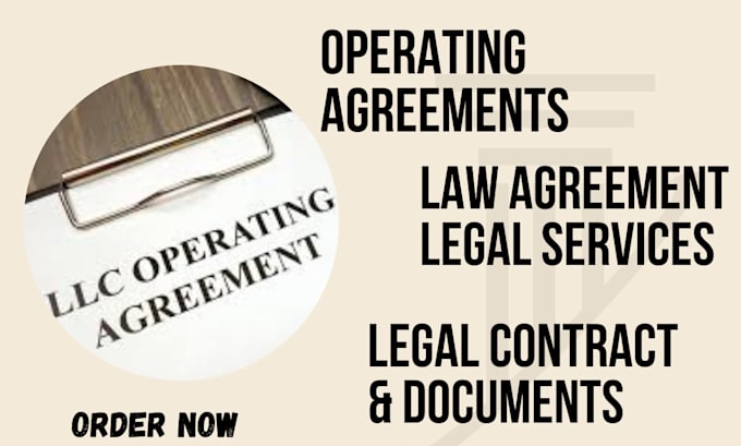 Gig Preview - Create your operating agreement nda, legal document, contract, llc operating llc