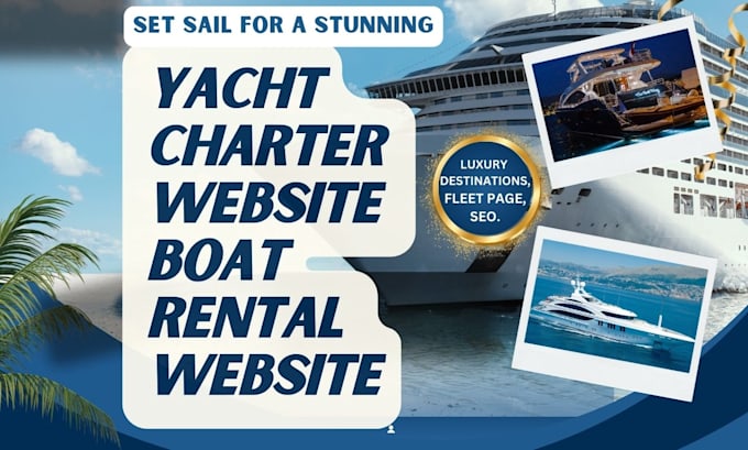 Bestseller - develop custom yacht charter website boat rental website booking website