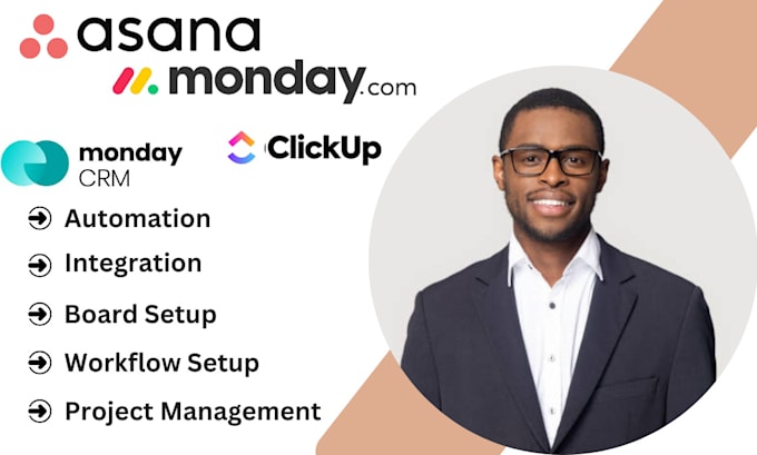 Gig Preview - Monday CRM workspace asana automation clickup expert virtual assitance